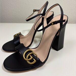 Gucci Marmont GG Leather Sandals